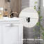 Rangement de salle de bain - Armoire de trieur de linge inclinable, suffisamment d'espace pour les serviettes et le matériel d'accessoires, garniture longue durée l 30 po x P 16,5 po H 27,5 po, armoire inclinable, matériau de verrouillage