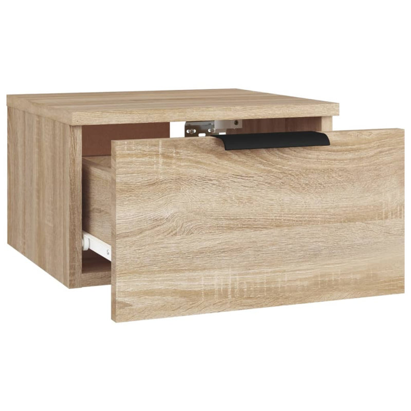 Jurnei 34cm W Manufactured Wood Bedside Table, Oak