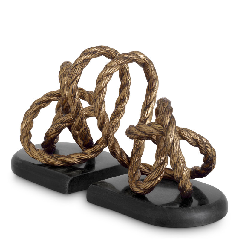 Bookend Corwyn Antique Brass Finish