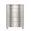 Commode verticale en bois Marila, gris