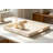 Extra Large Square Ottoman Tray With Mother Of Pearl Inlay, Handcrafted Wooden Serving Tray For Coffee Table, Breakfast In Bed, And Decorative Display