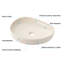 Lavabo vasque en céramique 20 po Modern-109363810