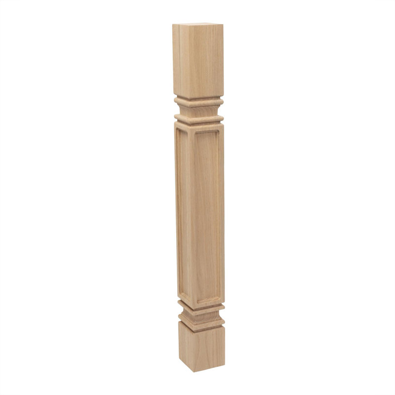Pieds Bobbi-Don Mission Plain Island, H 35,25 po x l 3,75 po x P 3,75 po, Chêne