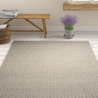 Leesport Natural Fiber Wool & Sisal Geometric Rug