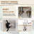 CASAINC Bridge Pull Down Touchless Sensor Kitchen Faucet with 2 Handles-92969569