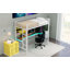 Base de lit mezzanine en métal avec lumière DEL, station de charge USB et bureau Gaming-331137954-331137952