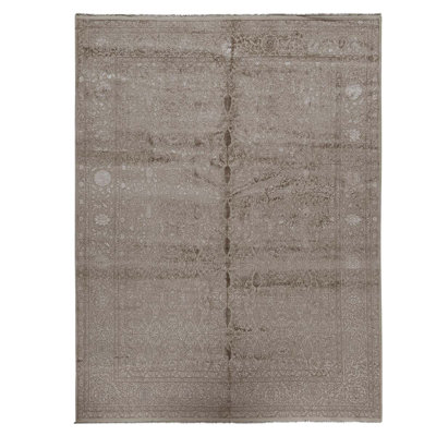 Silk and Wool Oriental Area Rug
