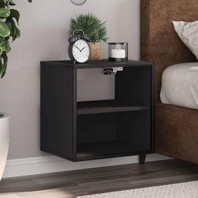 40cm W Metal Bedside Table