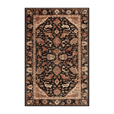 Machine Washable Persian Brown Area Rug