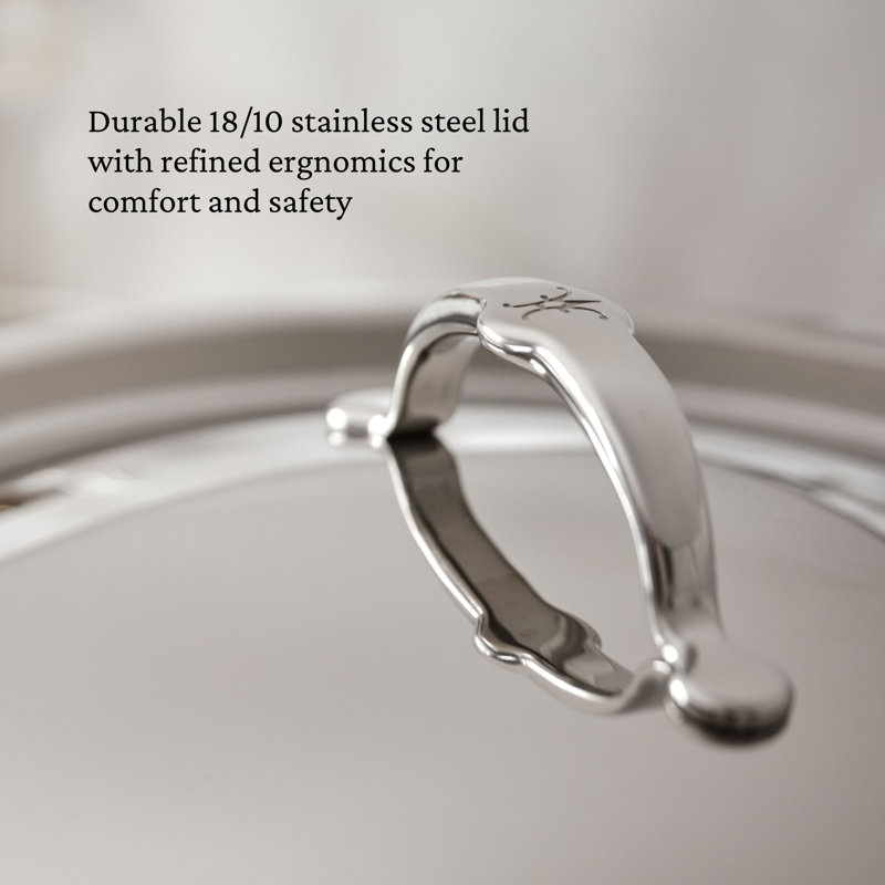 Probond® Luxe 8-quart Professional Clad Stainless Steel Stockpot With Lid