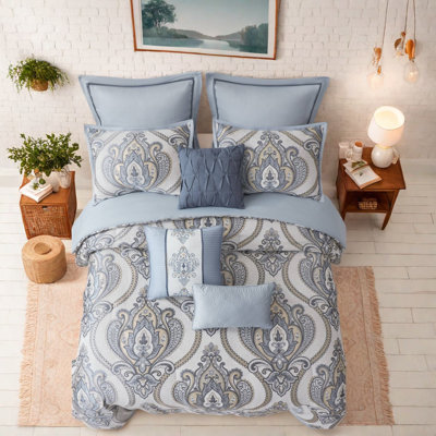 Damask Comforter Set