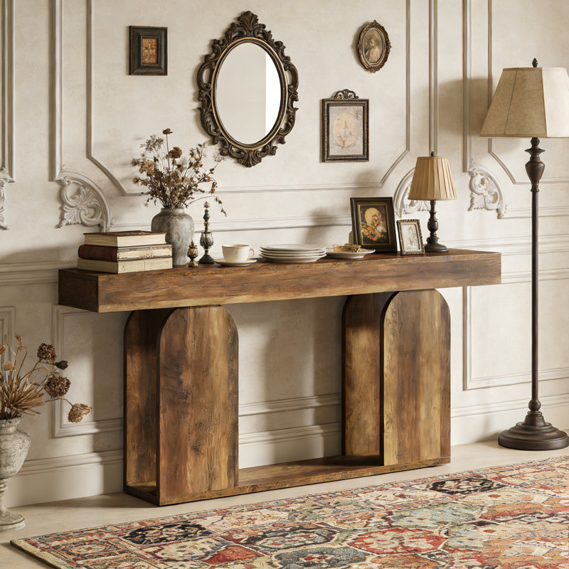 Canapé-lit Rustic Console, Marron foncé