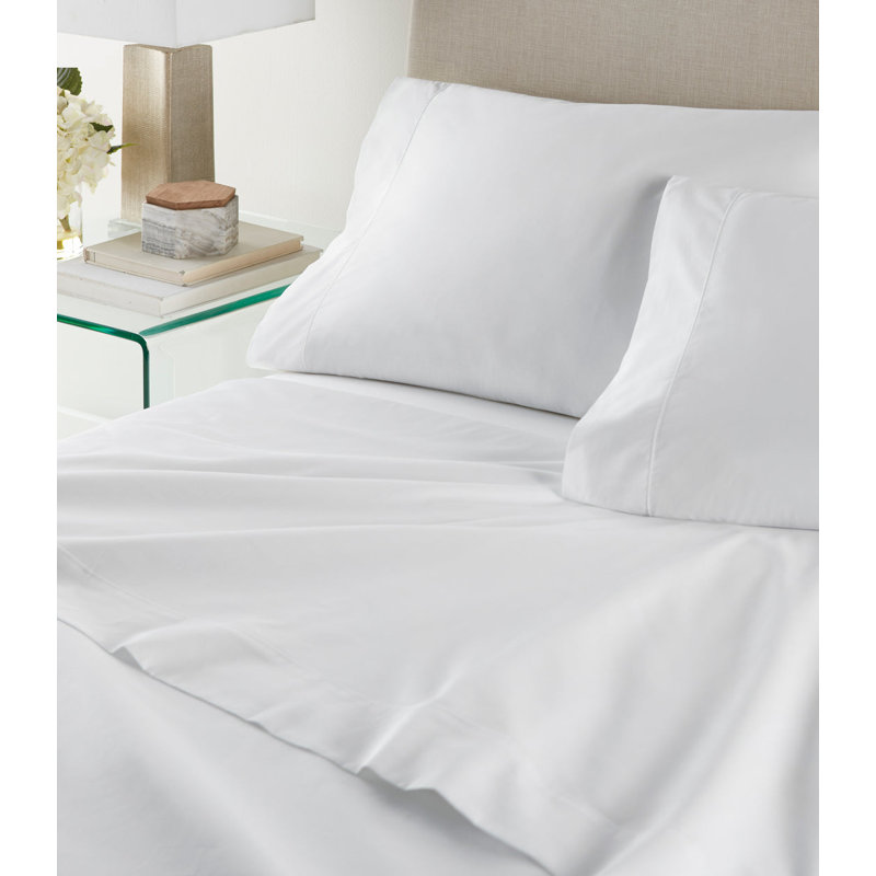 Nile 100% Cotton Guest Room Flat Sheet Case Pack, Queen Flat Sheet, White