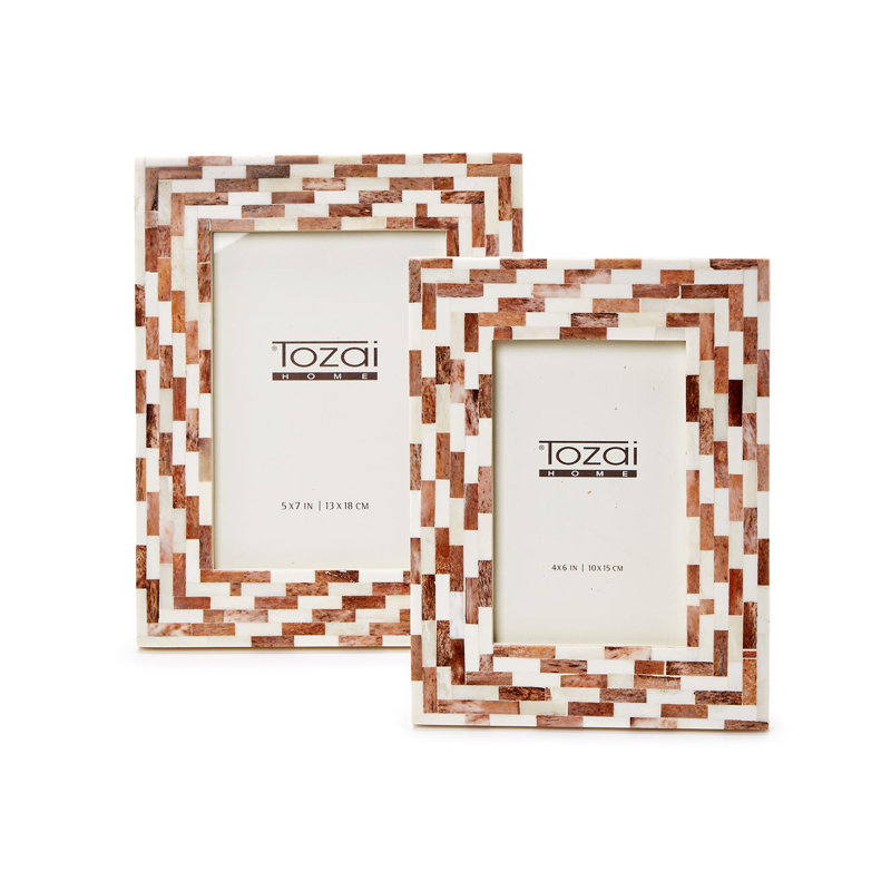 Set Of 2 Mosaic Photo Frame