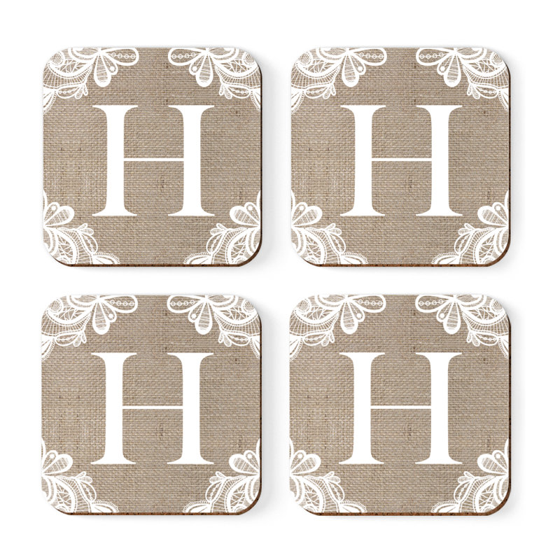 Sous-verres Café à monogramme, H