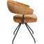 Arabella swivel chair in blue-100033628