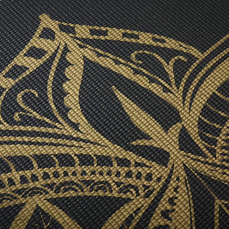 Tapis de yoga Gaiam 5MM High Tide Point, Noir brun