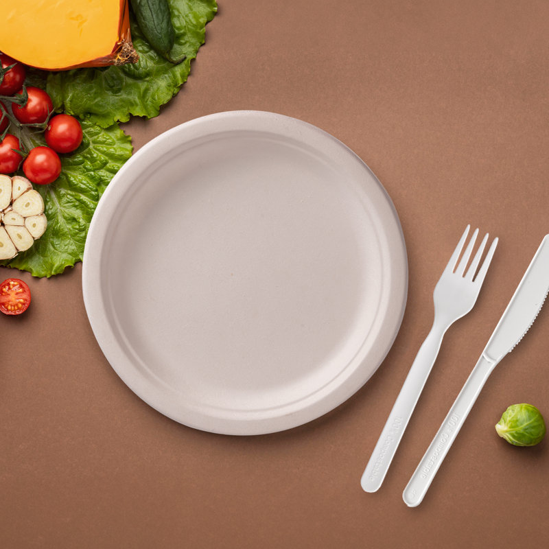 Compostable Disposable Paper Dessert Plates