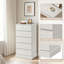 Commode 6 tiroirs pour chambre à coucher, commode moderne avec poignées dissimulées