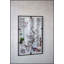 Miroir mural rectangulaire antique avec cadre en métal noir, idéal pour la décoration murale de la chambre à coucher, du salon et du vestibule.