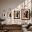 Sculptural Head In Profile Art Deco - Print-881957799-881957797