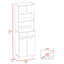 Pembrooke 2-Shelf 1-Drawer Microwave Pantry Cabinet-1553421701