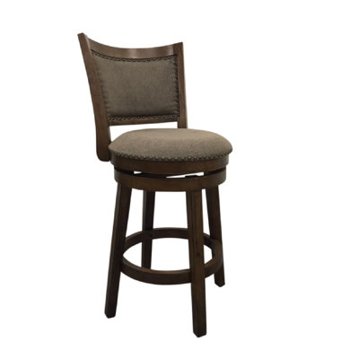 Franceline Swivel Upholstered Barstool - Set of 2 by Red Barrel Studio