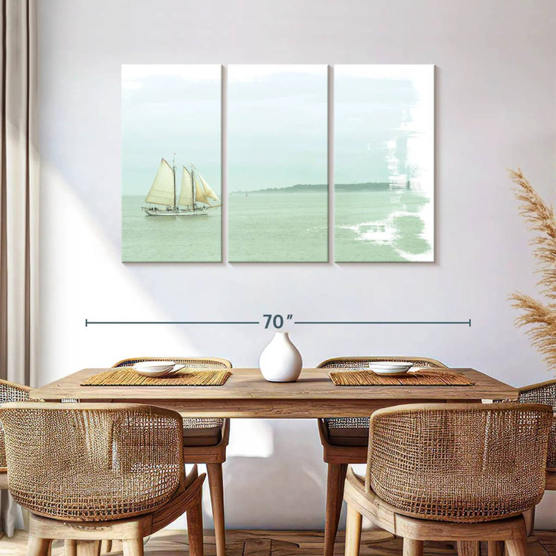 Mehar Sailing On The Bay, 36" H x 57" W