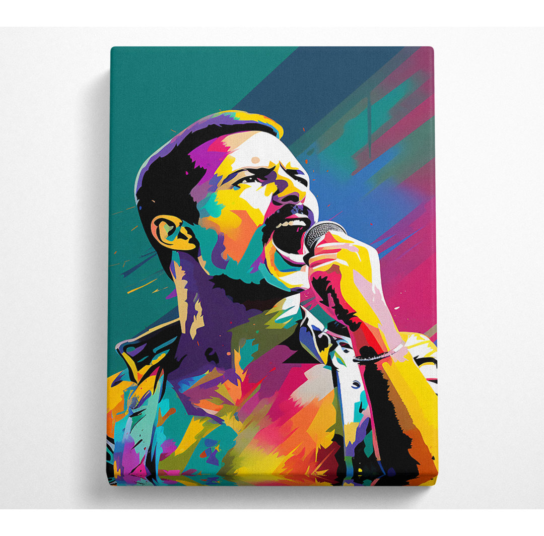 Freddie Mercury Colour - Kunstdrucke auf Leinwand