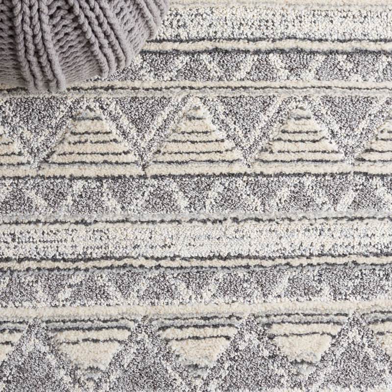 Martha Stewart Lucia Shag Performance Geometric Rug, Runner 2' x 8'