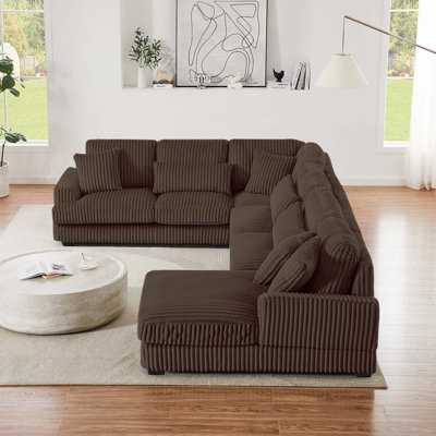 129" Oversized Sectional Sofa U-shaped Sofa Couch