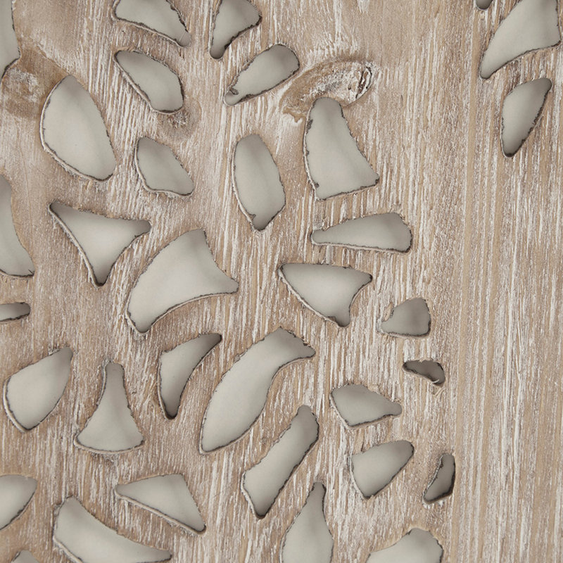Laser Cut Tree Framed Panel Wall Decor, Natural