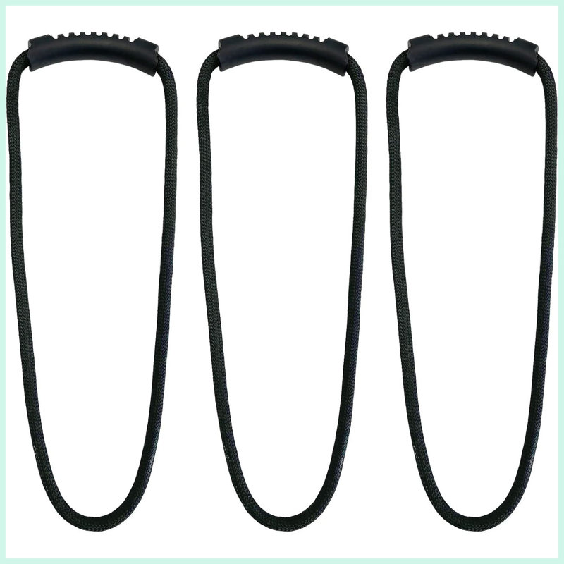 18-inch (3-Pack) Black-Extension Cord Organizer, Vacuum Hose Holder, Shop Storage