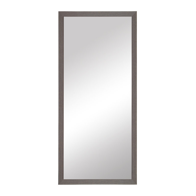 Collection Merrimack, miroir pleine longueur, miroir de vestiaire idéal, verre True Reflections, cadre en bois, adossé au mur ou au mur