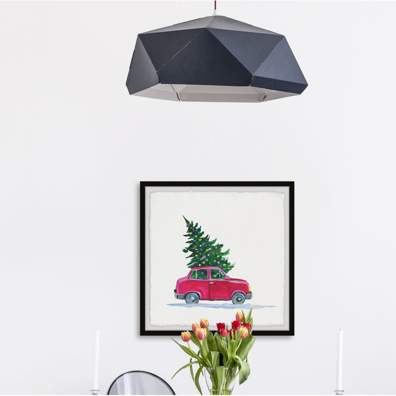 Christmas Tree Passenger II - Single Picture Frame Painting, 30cm H x 30cm W x 3.81cm D