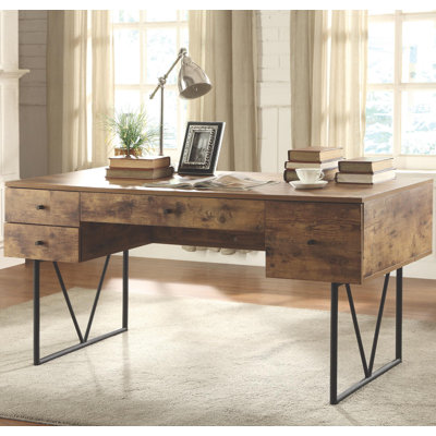 Fallon Metal Base Writing Desk