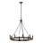 8 - Light Dimmable Wagon Wheel Chandelier