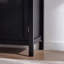 Armoire décorative noire avec portes, armoires buffet avec rangement, tablette réglable, armoire de rangement étroite Credenzas de 29 pouces pour le salon, l'entrée et la cuisine