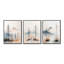 Minimal Winter Mountain Reflection – Mountain Framed 3 Piece Wall Decor-129075840-129075845
