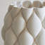 Pillowed Printed Vase-Matte White-Lg-1834854531