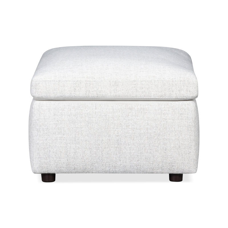 Essex 41" Oversized Upholstered Ottoman , Monique Oyster Textured Chenille