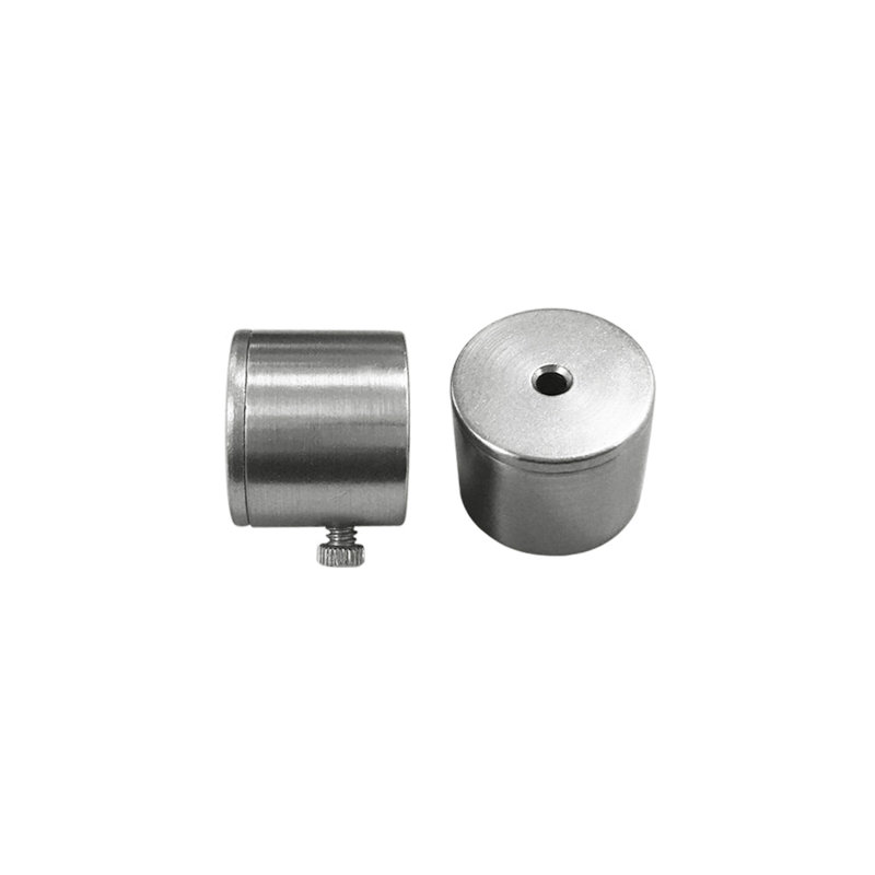 Raccord d'angle 1 po avec support en nickel brossé Lumi Home Furnishings