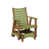 Kiwi Green Top/Antique Mahogany Base