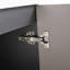 Meuble-lavabo autoportant avec lavabo en résine blanche et 2 portes d'armoire à fermeture en douceur (emballage KD)-1571843576-1571843578