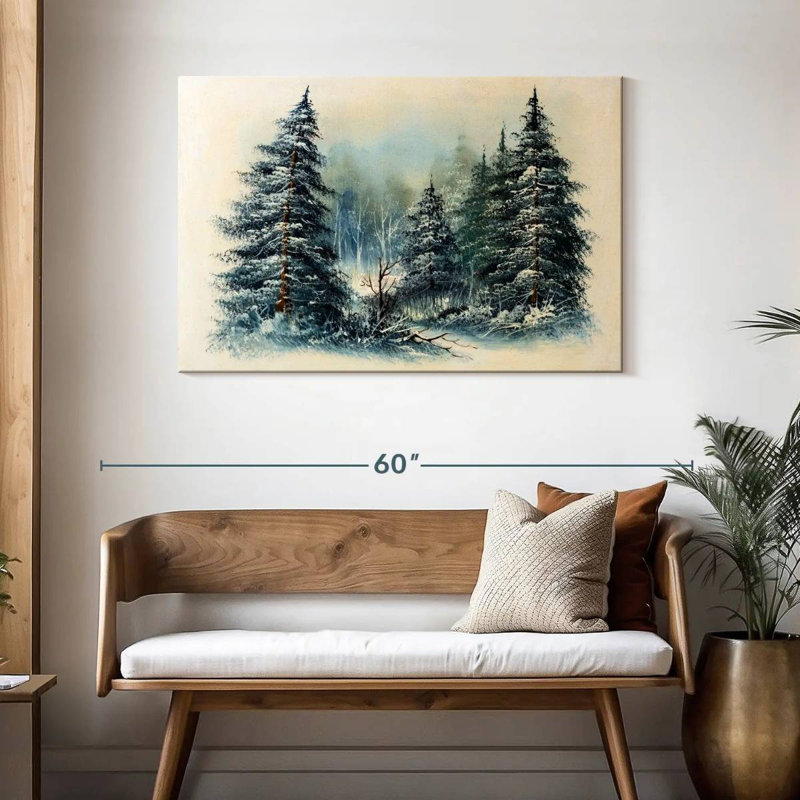 Harnek Winter Evergreen Forest, 30" H x 45" W
