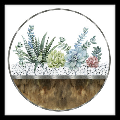 Cactus Garden 1 - Picture Frame Painting Print on Canvas