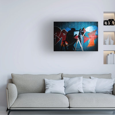 Zaki Alzayer Graffiti Twin Canvas Art