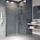 Ferrara 72-73" W x 74" H Sliding Frameless Shower Door with 3/8" Clear Glass