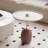 Cream wind petal set end table