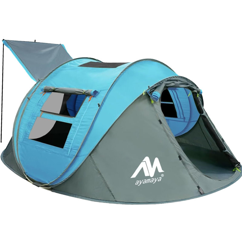 Tente escamotable pour 4 personnes, Bleu